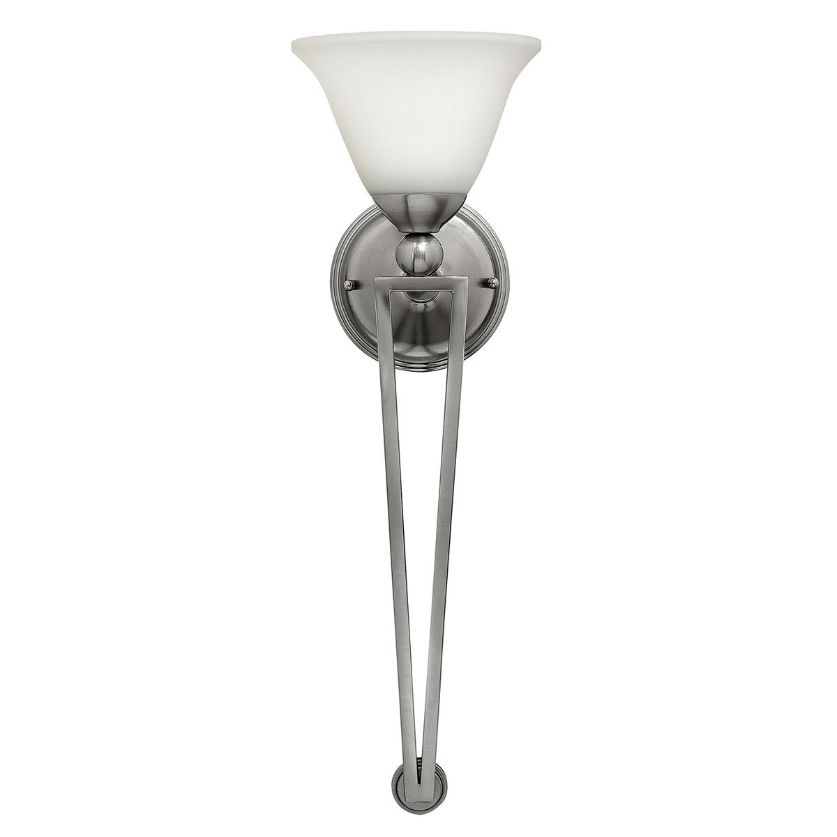Hinkley Bolla Single Light Wall Torchiere - Brushed Nickel