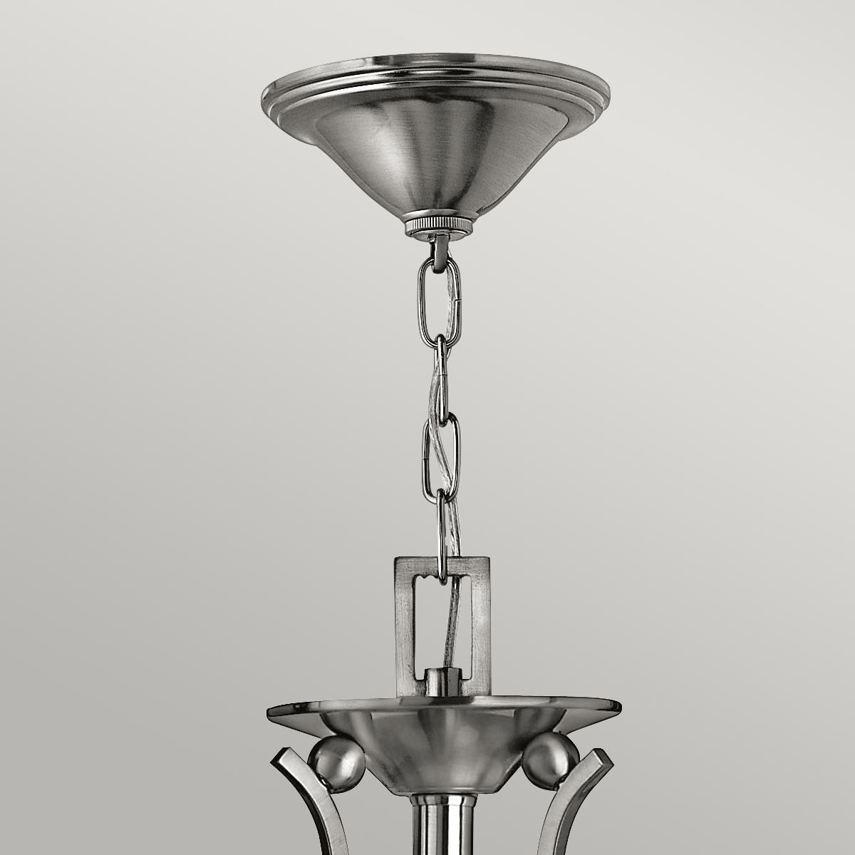Hinkley Bolla 3 Light Chandelier - Brushed Nickel