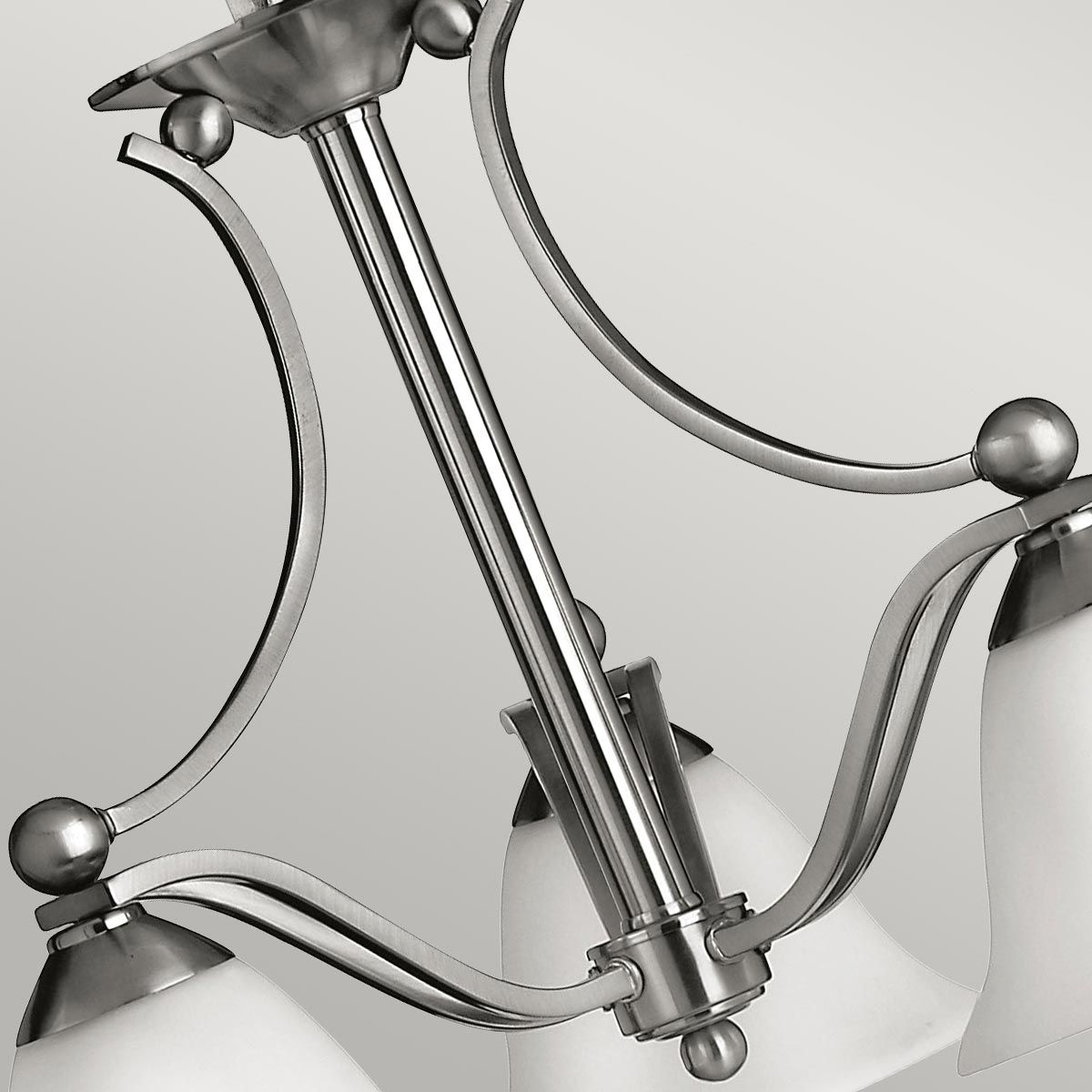 Hinkley Bolla 3 Light Chandelier - Brushed Nickel