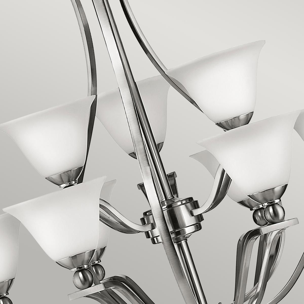 Hinkley Bolla 9 Light Chandelier - Brushed Nickel