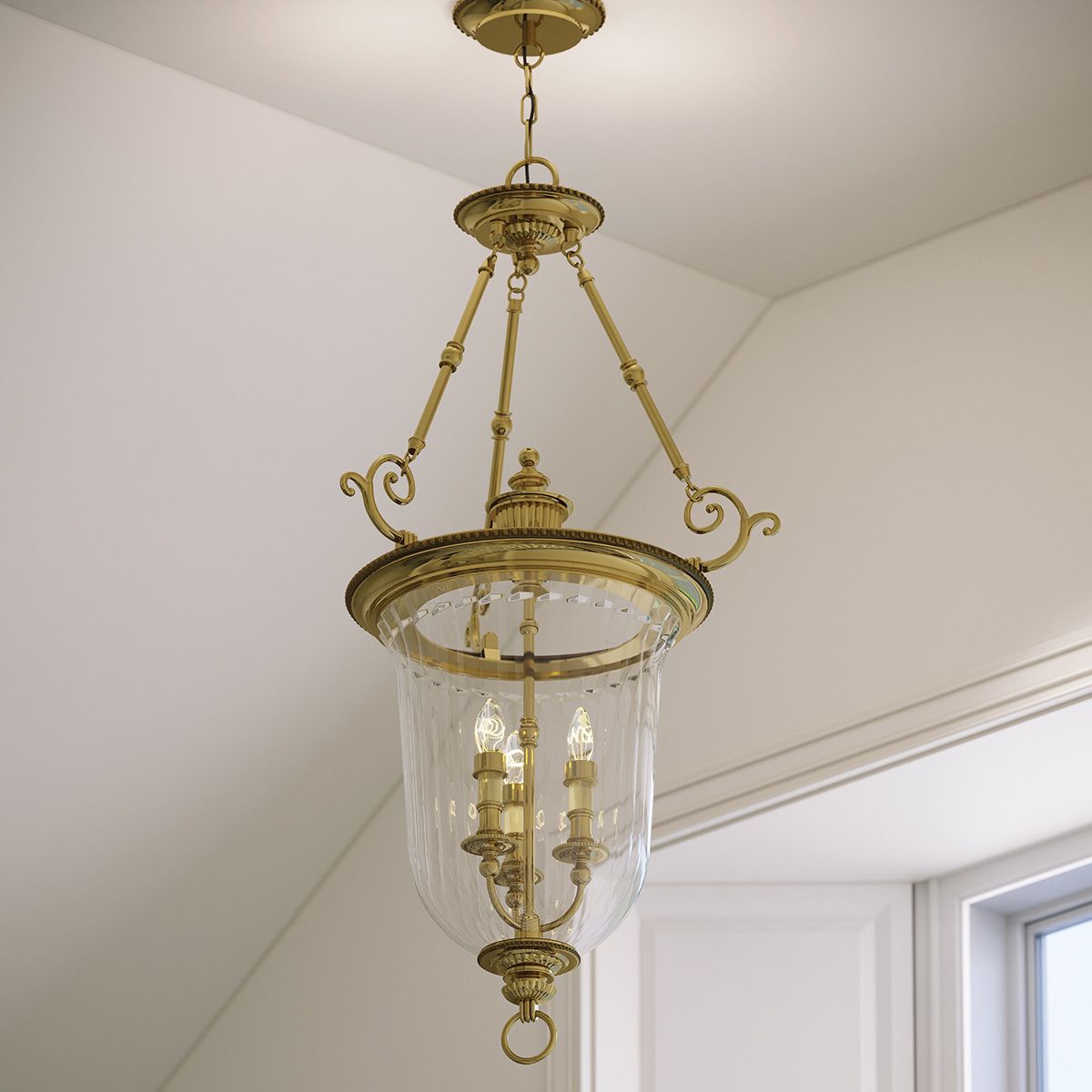 Hinkley Cambridge 3 Light Large Pendant - Burnished Brass