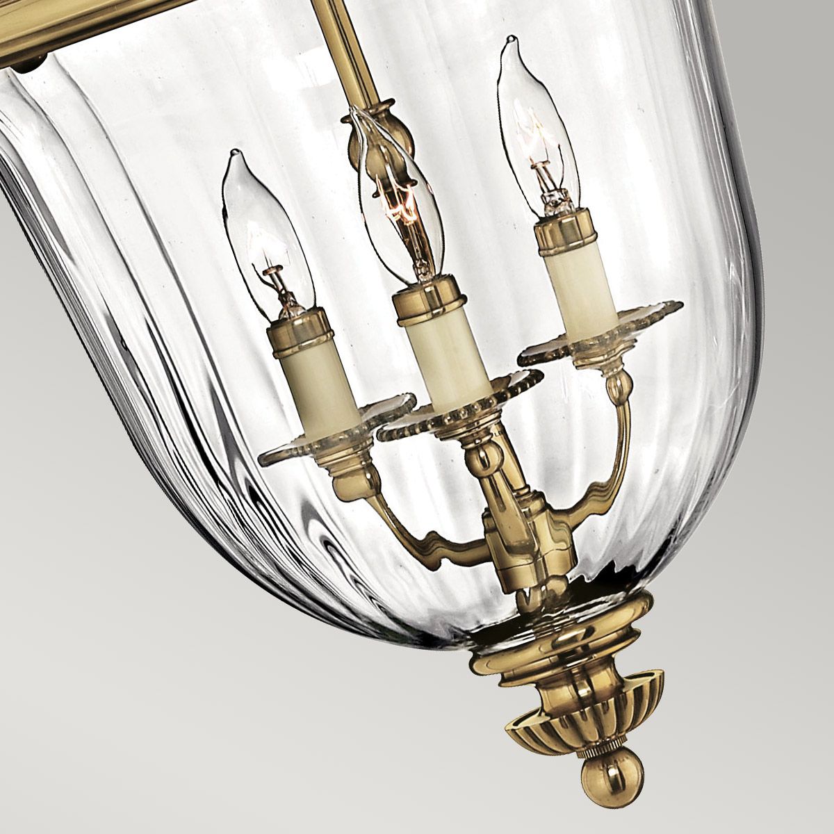 Hinkley Cambridge 3 Light Small Pendant - Burnished Brass