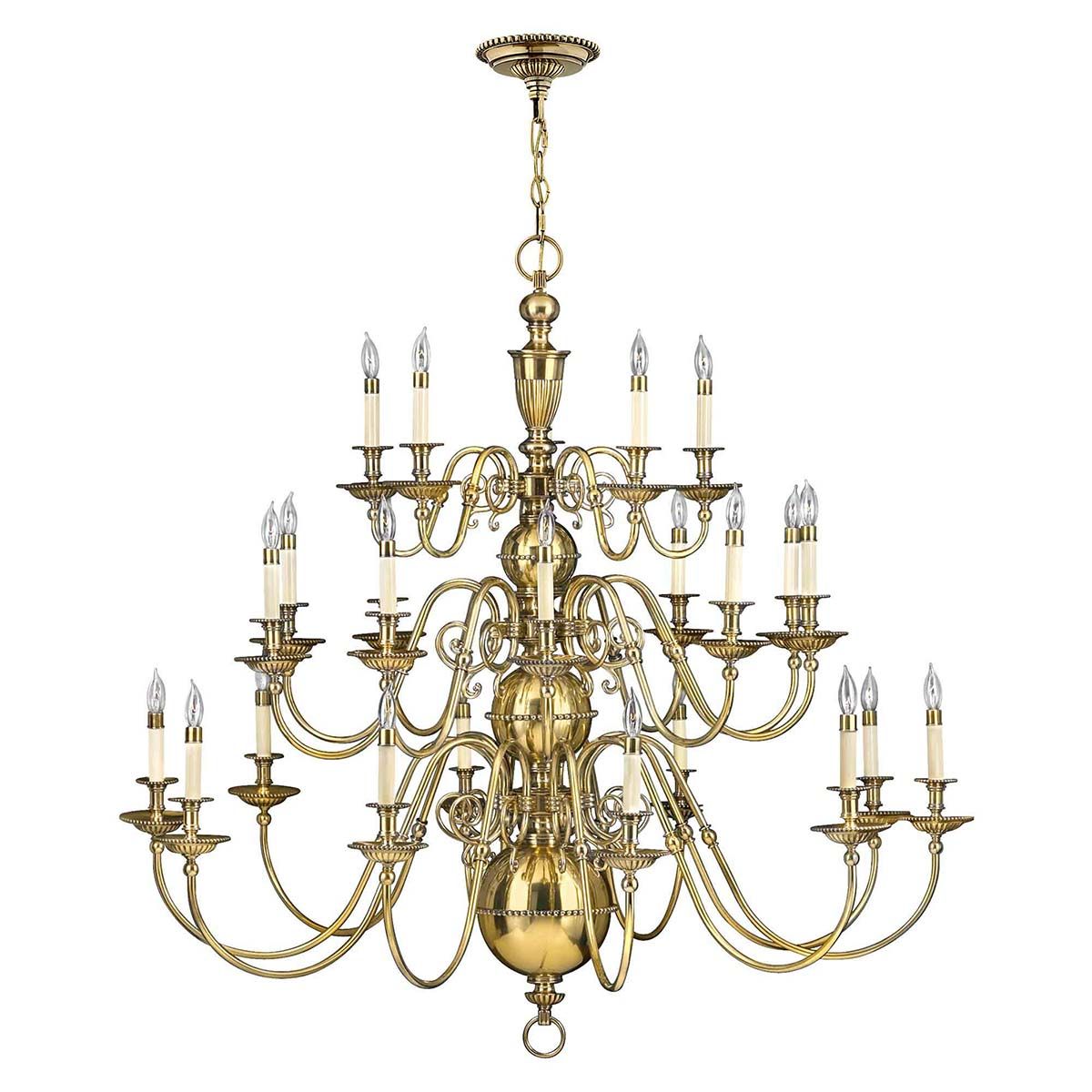 Hinkley Cambridge 25 Light Chandelier - Burnished Brass