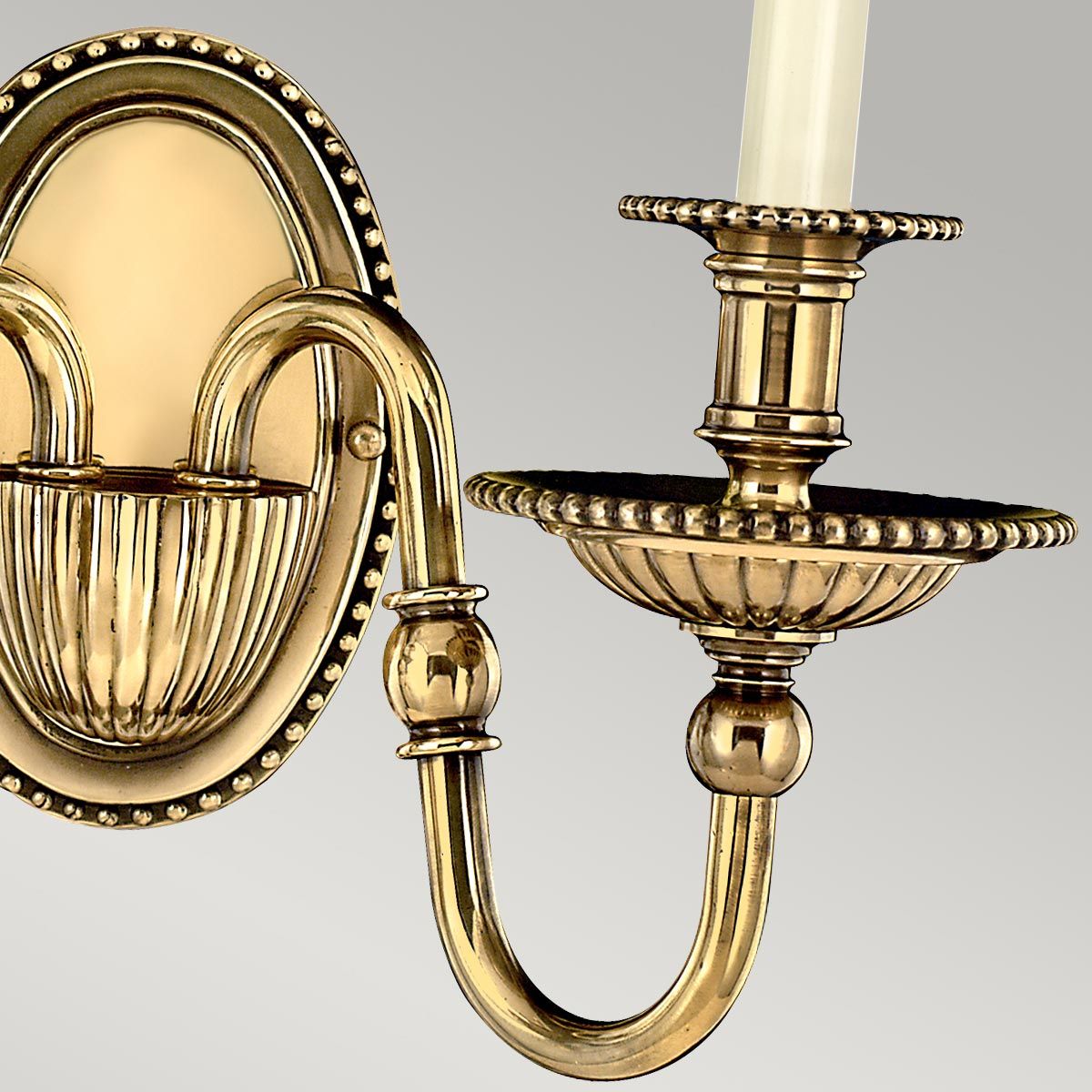 Hinkley Cambridge 2 Light Wall Light - Double Shades - Burnished Brass