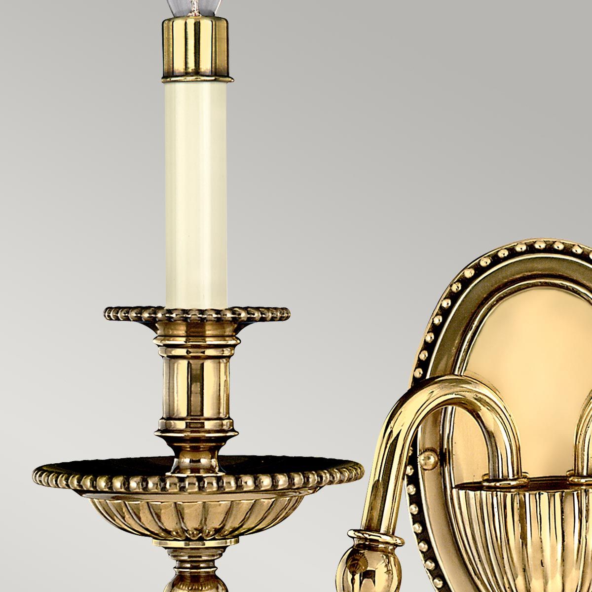 Hinkley Cambridge 2 Light Wall Light - Double Shades - Burnished Brass