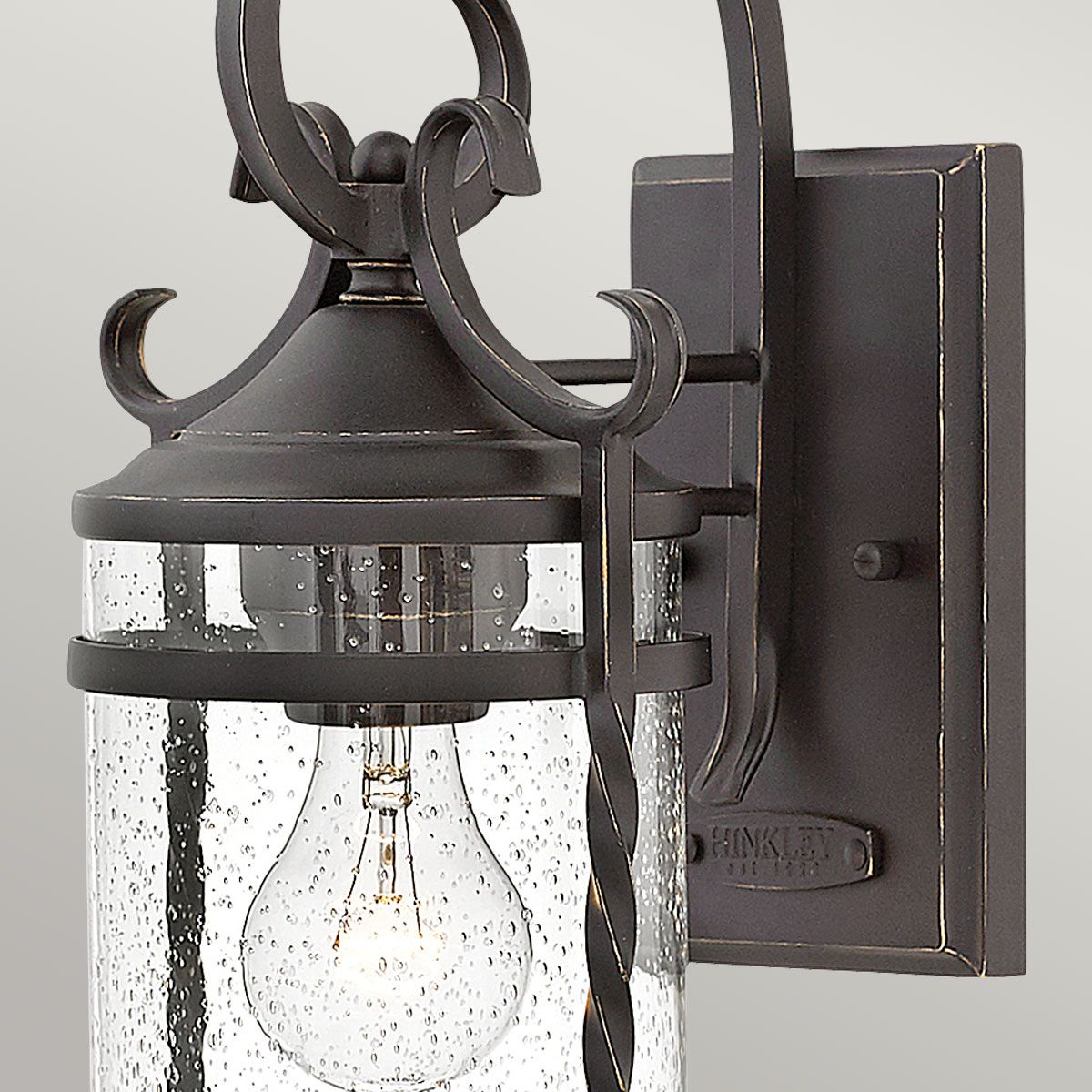 Hinkley Casa Single Wall Lantern - Olde Black
