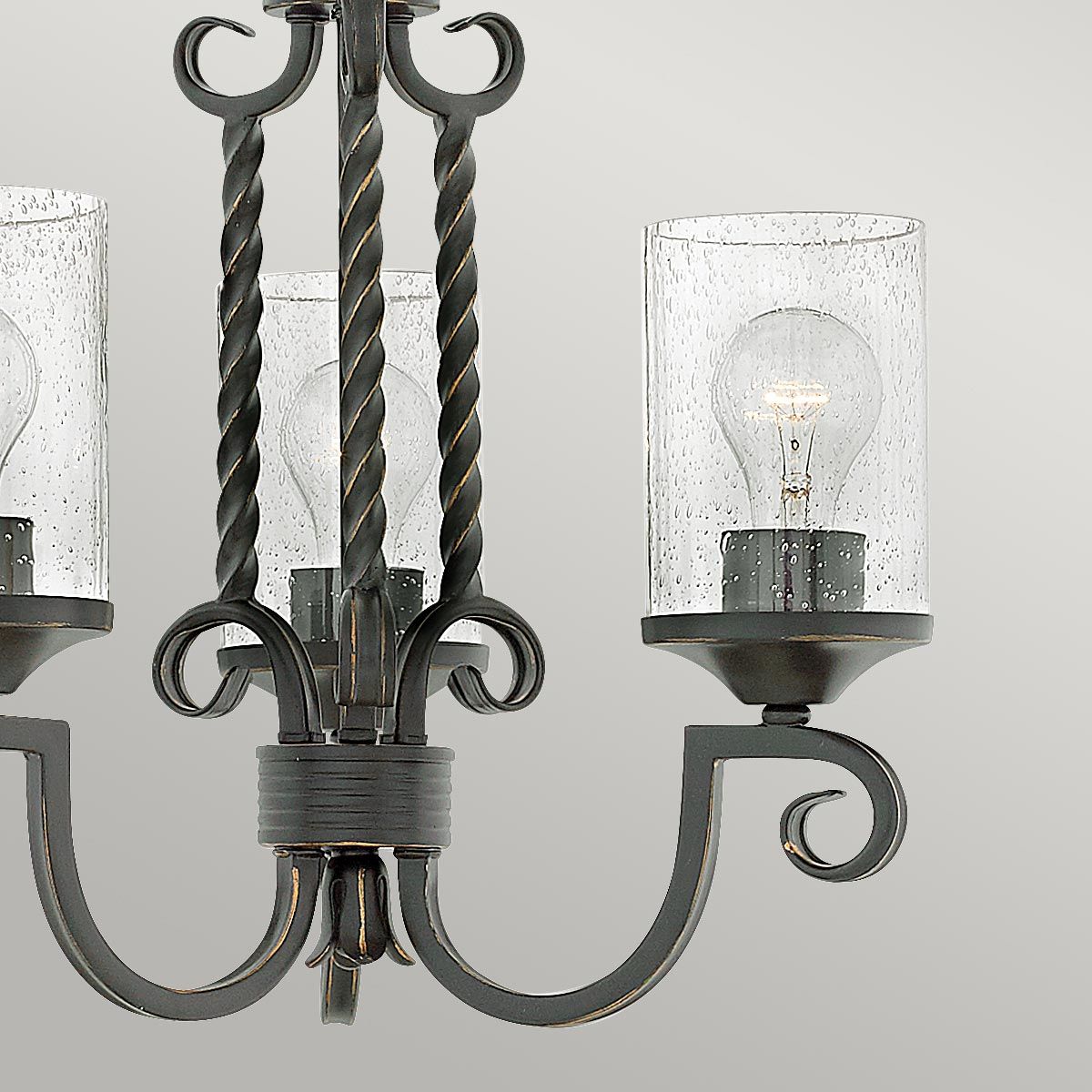 Hinkley Casa 3 Light Chandelier - Olde Black