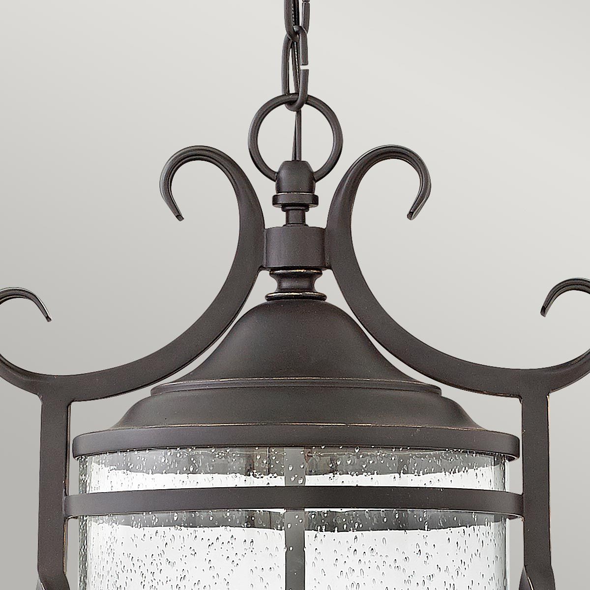 Hinkley Casa 3 Light Chain Lantern - Olde Black