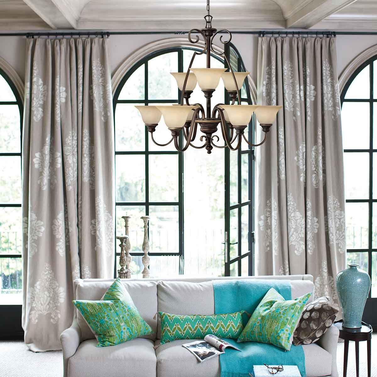 Hinkley Cello 6 Light Chandelier - Antique Bronze