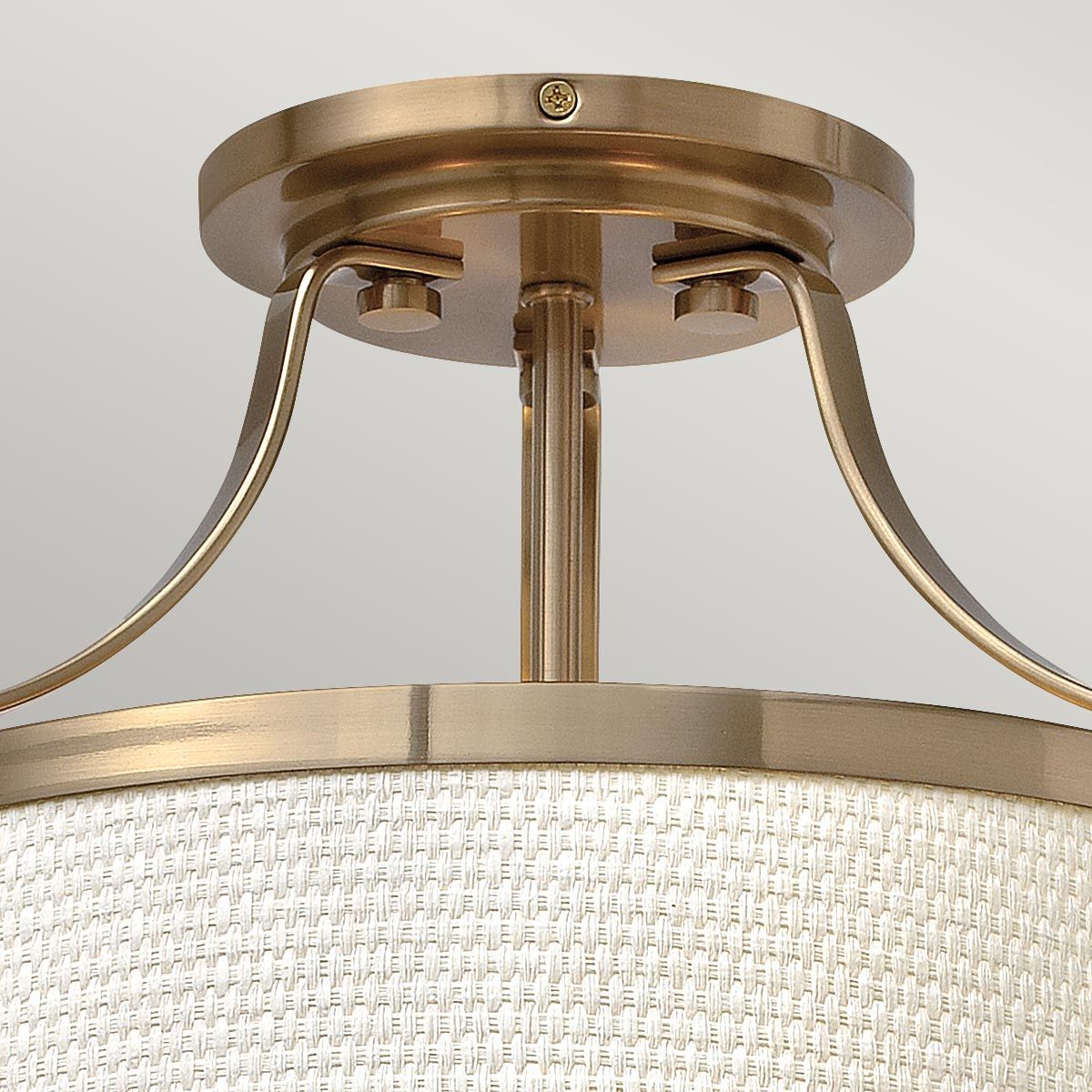 Hinkley Charlotte 3 Light Semi-Flush - Brushed Caramel
