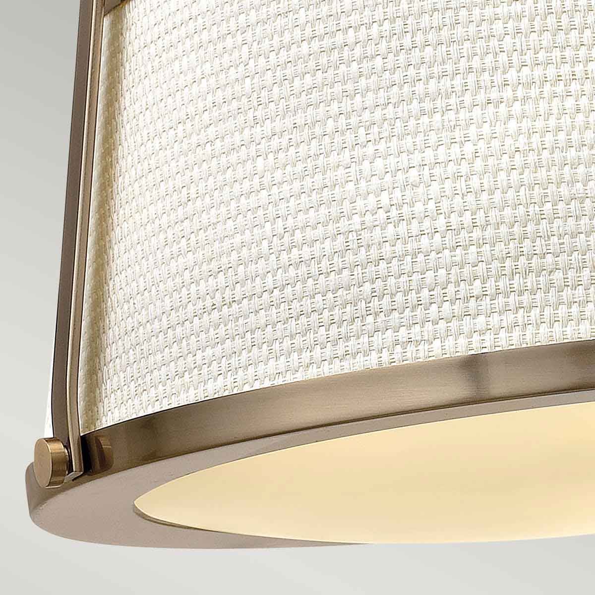Hinkley Charlotte 3 Light Semi-Flush - Brushed Caramel