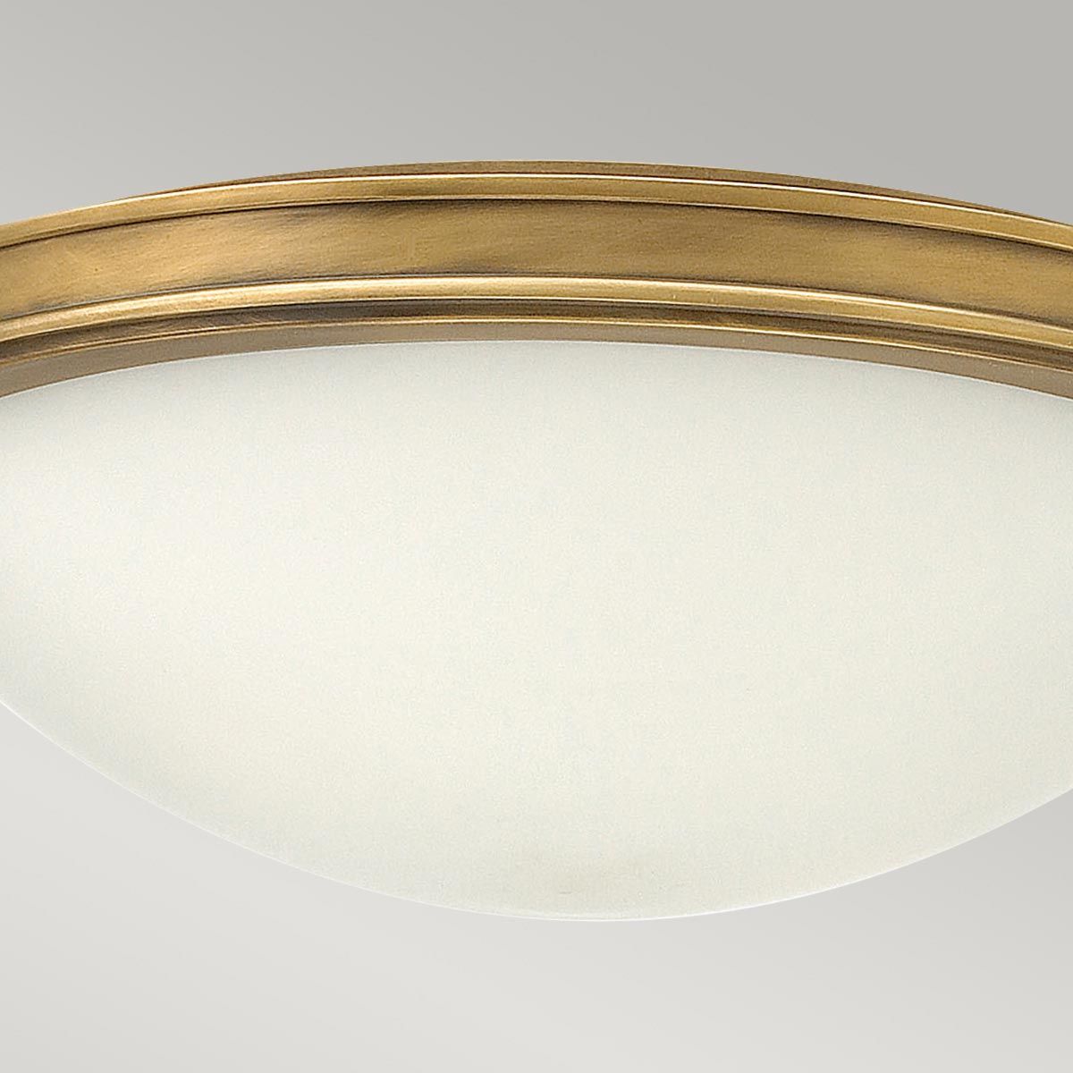 Hinkley Collier 3 Light Large Flush Fitting - Heritage Brass