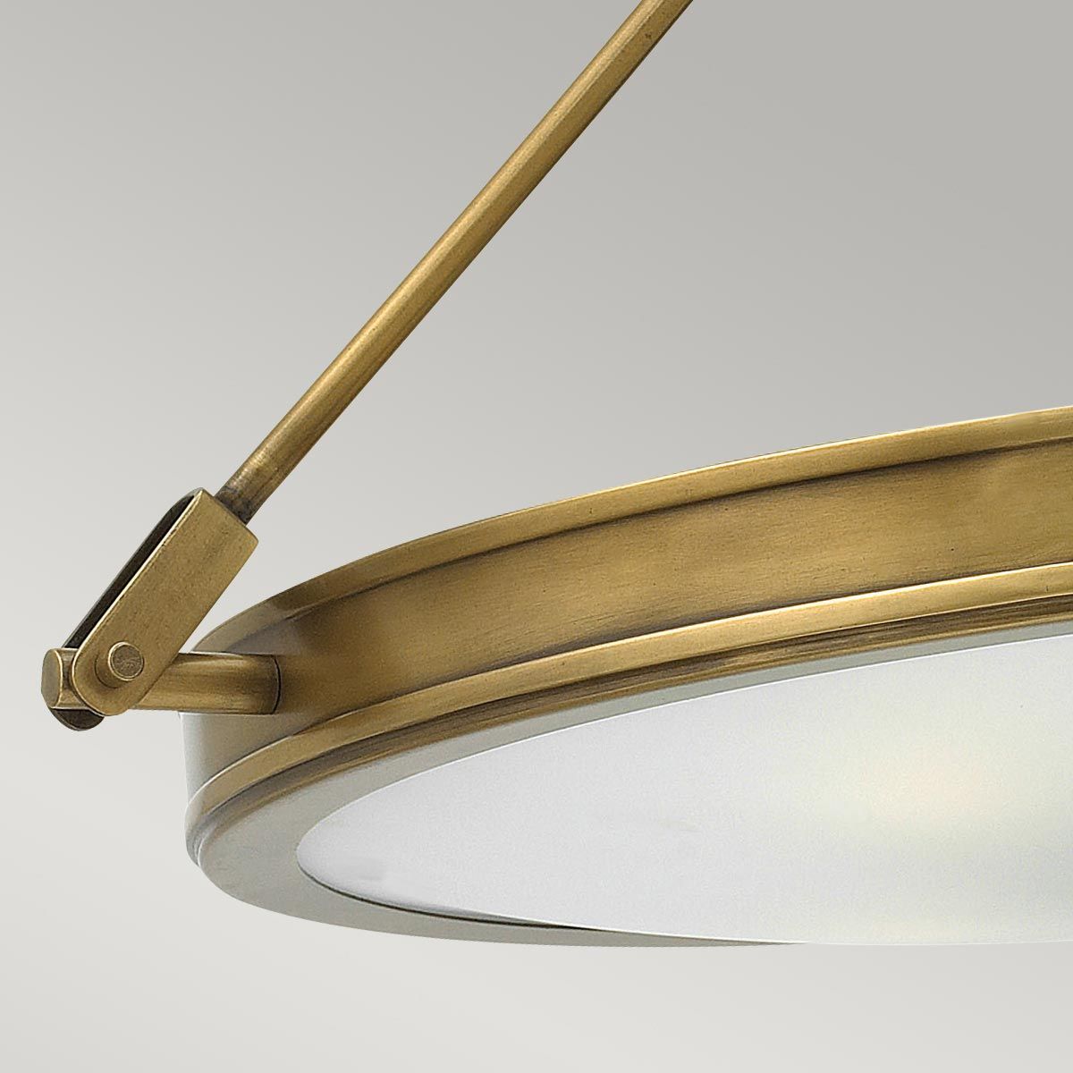Hinkley Collier 4 Light Large Semi-Flush Fitting - Heritage Brass