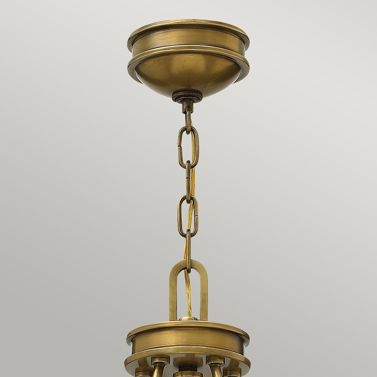 Hinkley Collier 5 Light Chandelier - Heritage Brass
