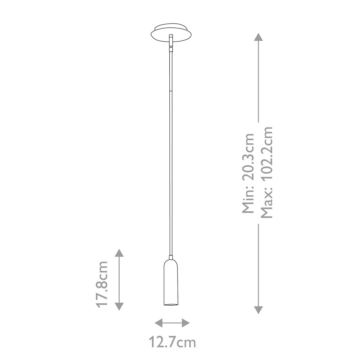 Hinkley Dax 1 Light Mini Pendant - Black
