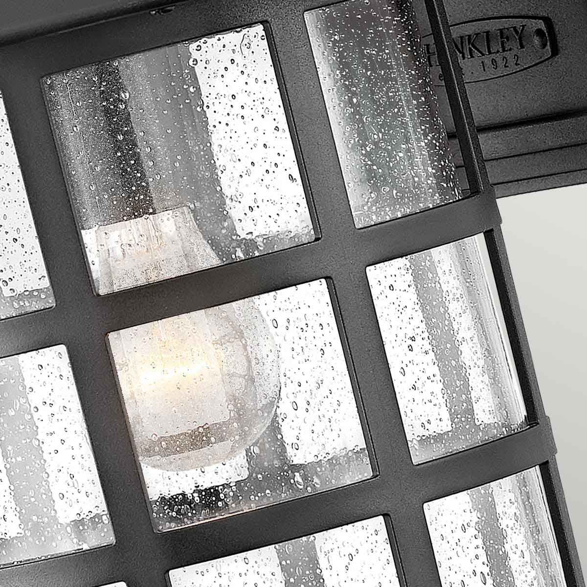 Hinkley Freeport Single Large Wall Lantern - Textured Black