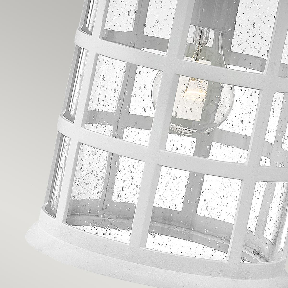 Hinkley Freeport Single Large Wall Lantern - Textured White