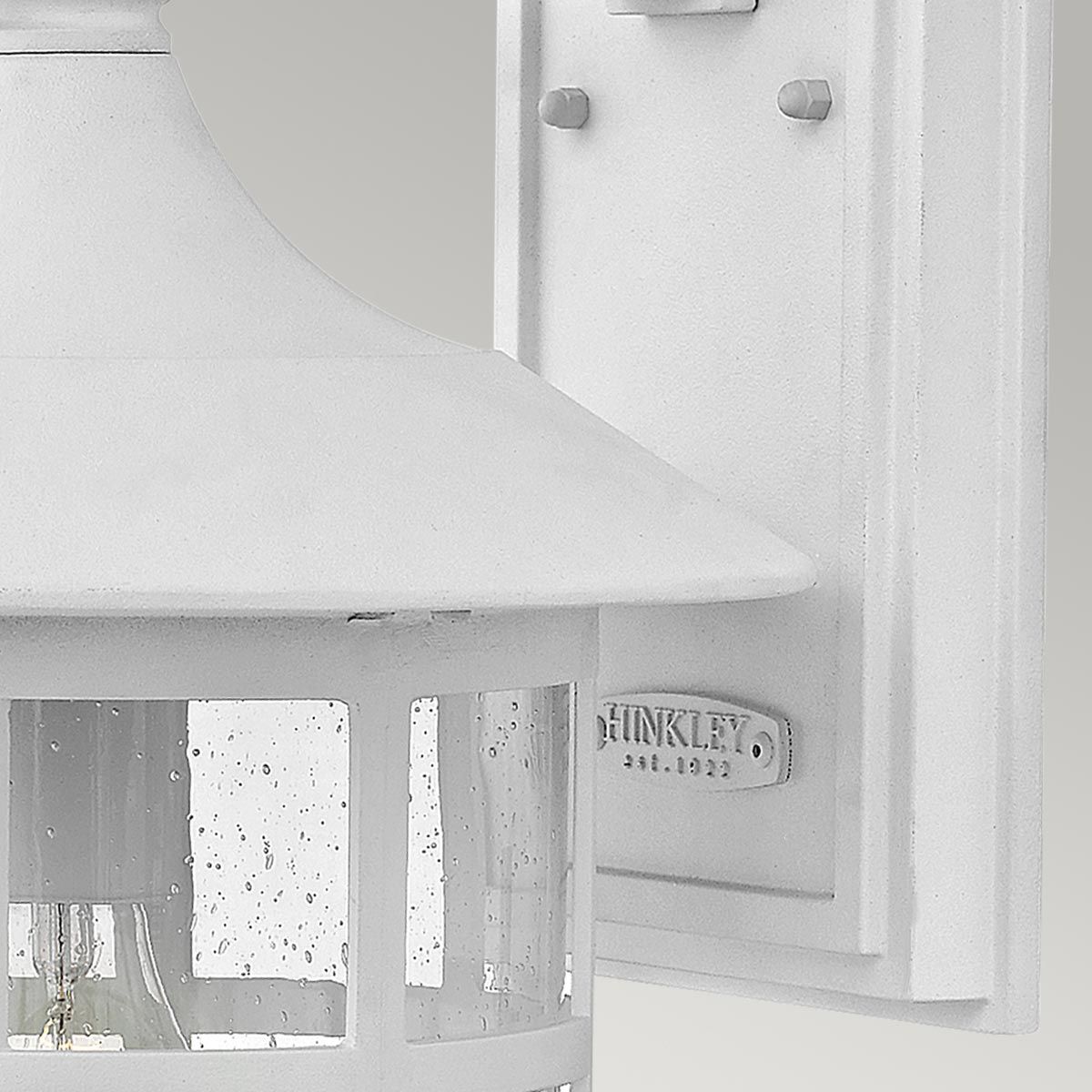 Hinkley Freeport Single Large Wall Lantern - Textured White