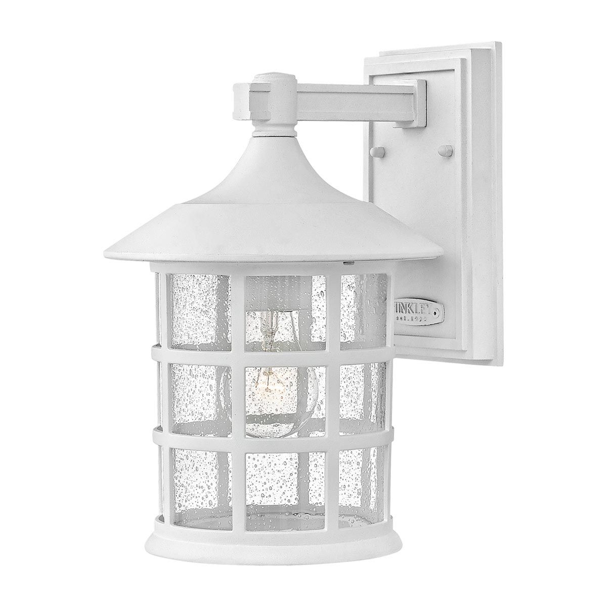 Hinkley Freeport Single Medium Wall Lantern - Textured White