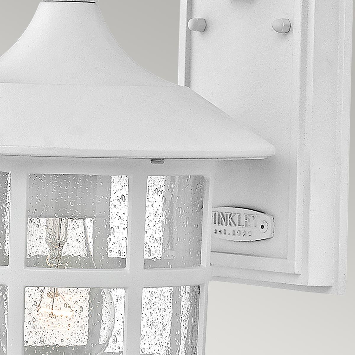 Hinkley Freeport Single Medium Wall Lantern - Textured White