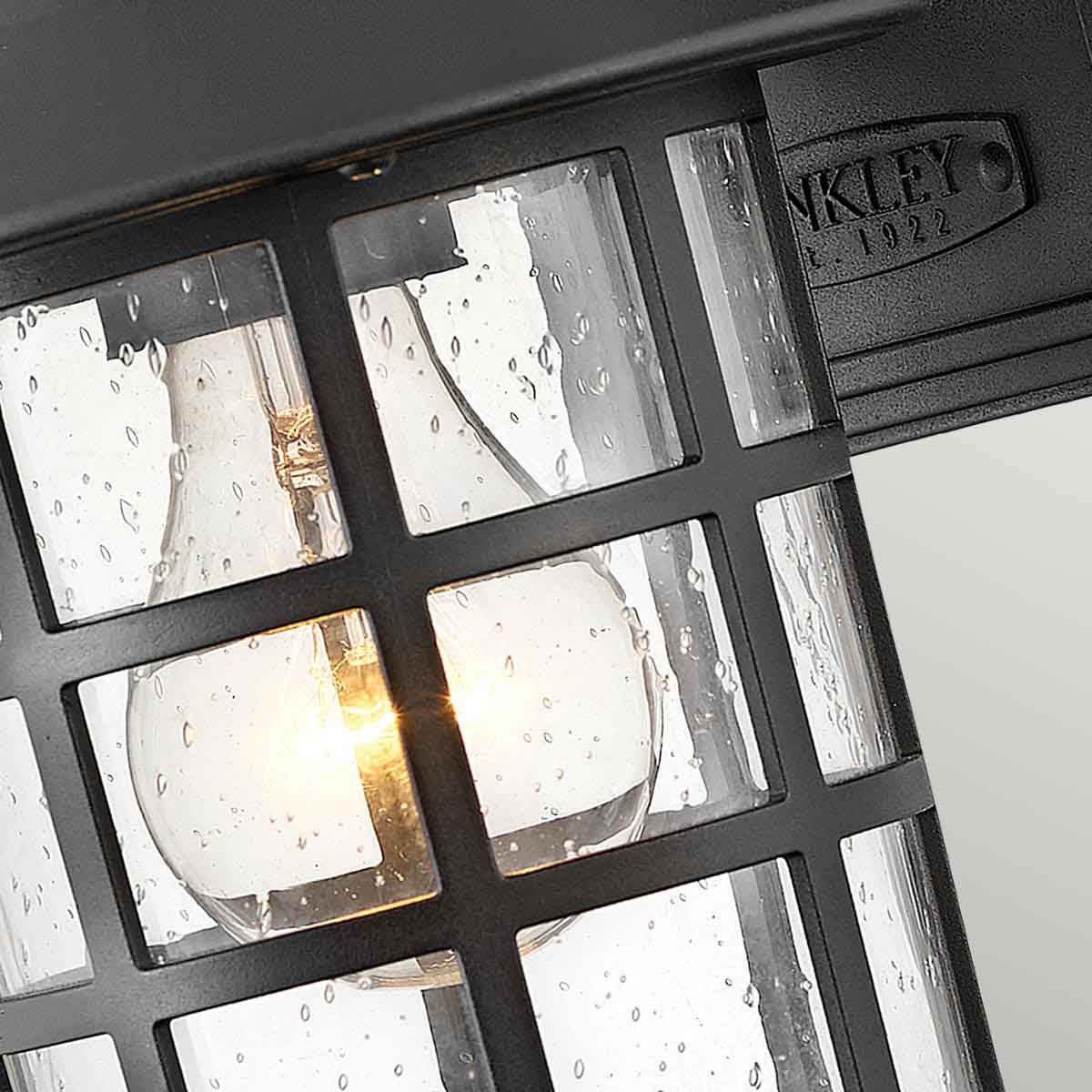 Hinkley Freeport Single Small Wall Lantern - Textured Black