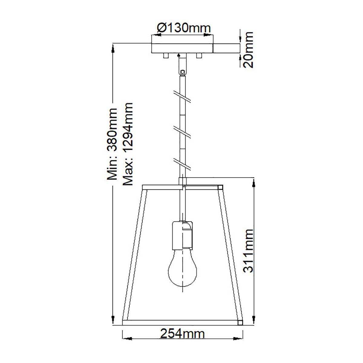 Hinkley Fulton Single Pendant - Bronze