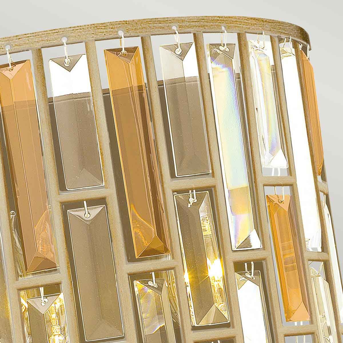 Hinkley Gemma 2 Light Wall Light - Silver Leaf