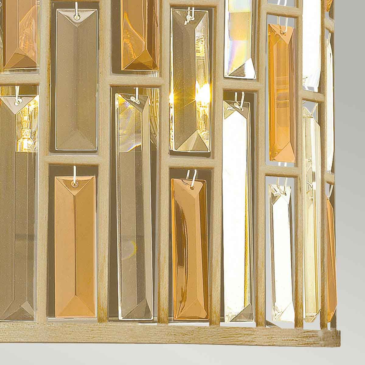 Hinkley Gemma 2 Light Wall Light - Silver Leaf