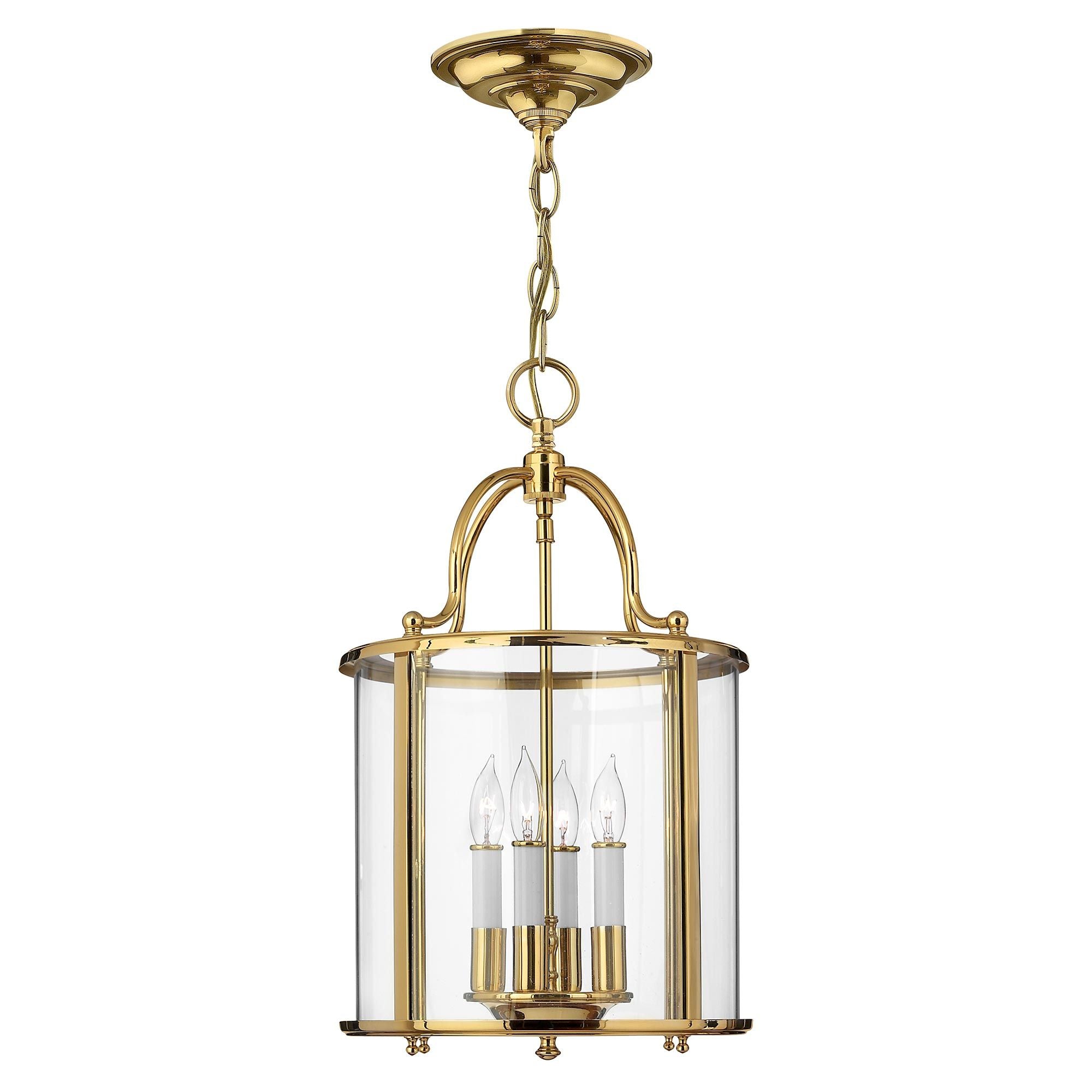 Hinkley Gentry 4 Light Medium Pendant - Polished Brass