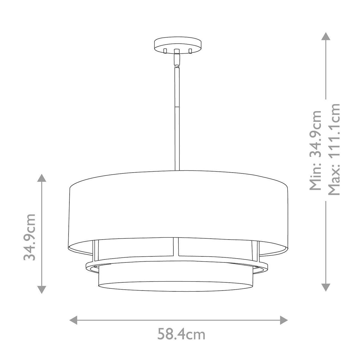 Hinkley Graham 4 Light Duo Mount - Lacquered Brass