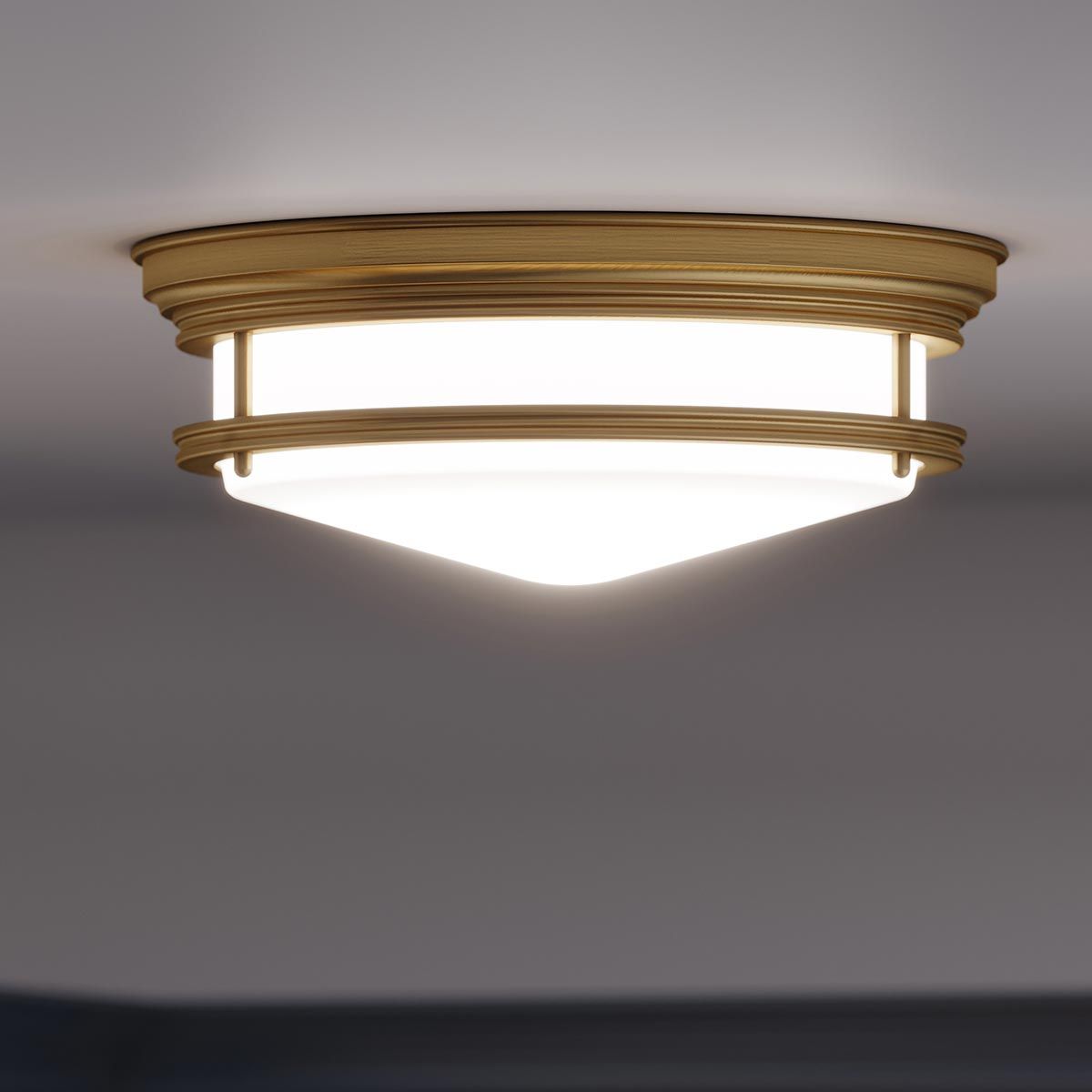 Hinkley Hadley 3 Light Flush Fitting - Brushed Bronze
