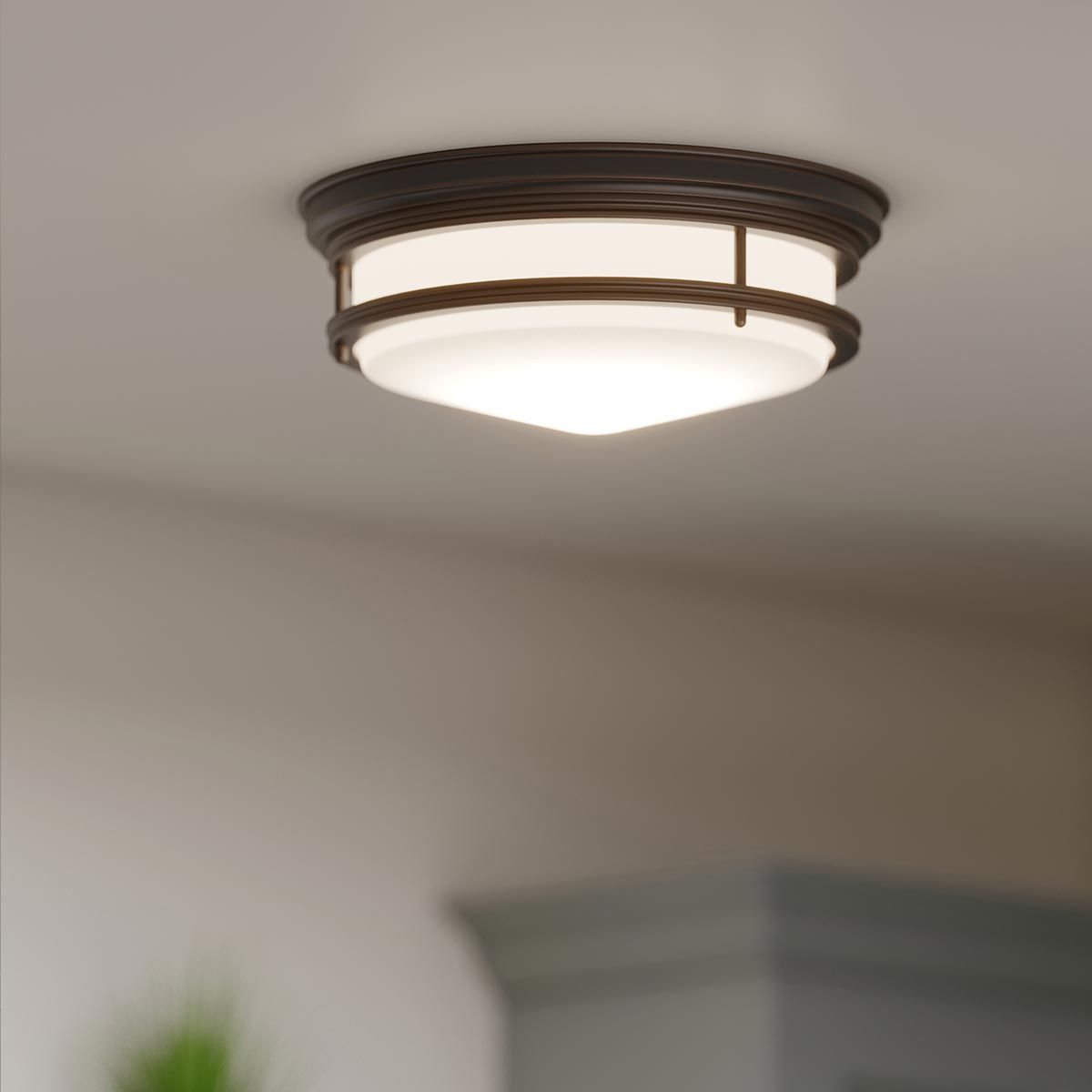 Hinkley Hadley 3 Light Flush Fitting - Oil Rubbed Bronze