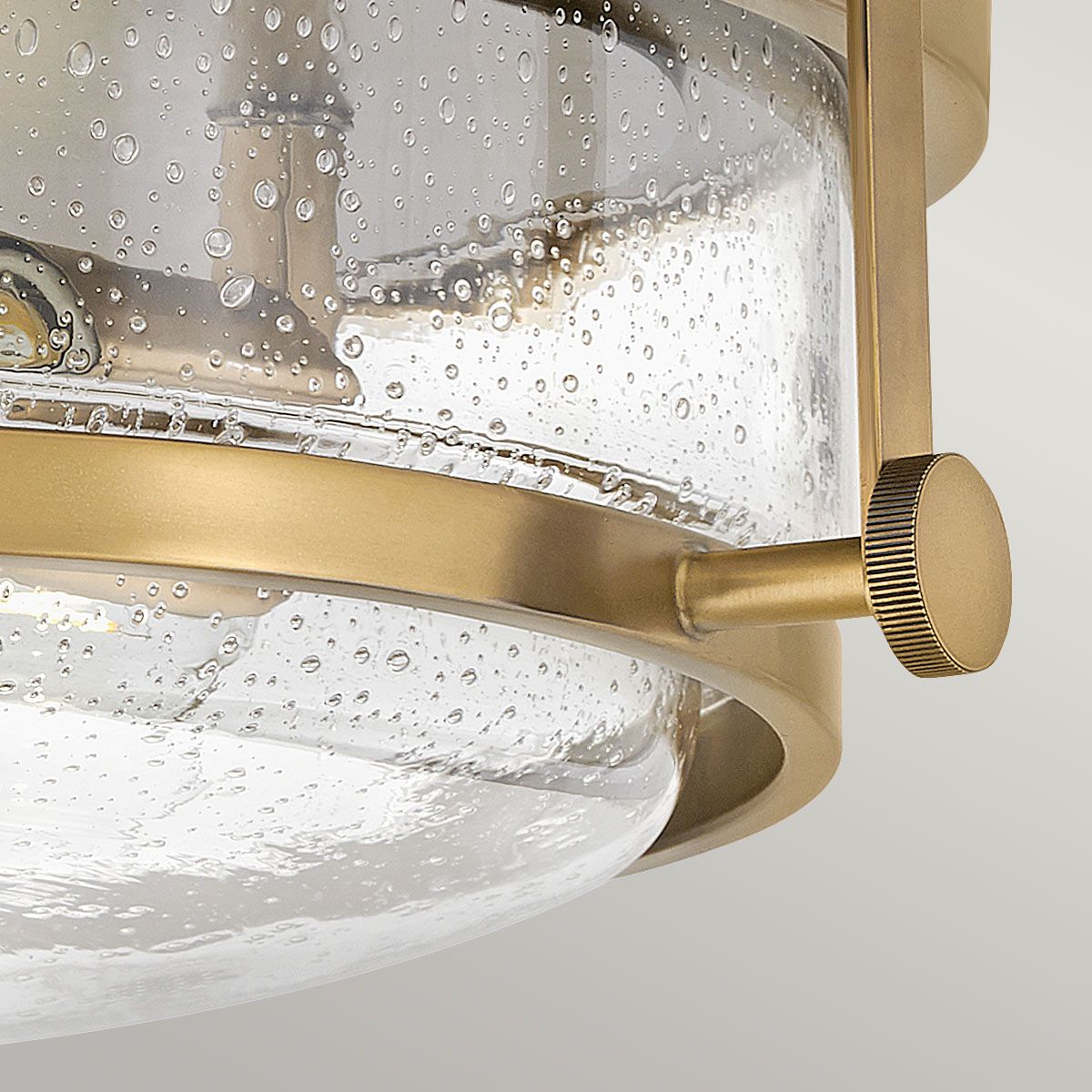 Hinkley Harper Flush - Clear - Heritage Brass
