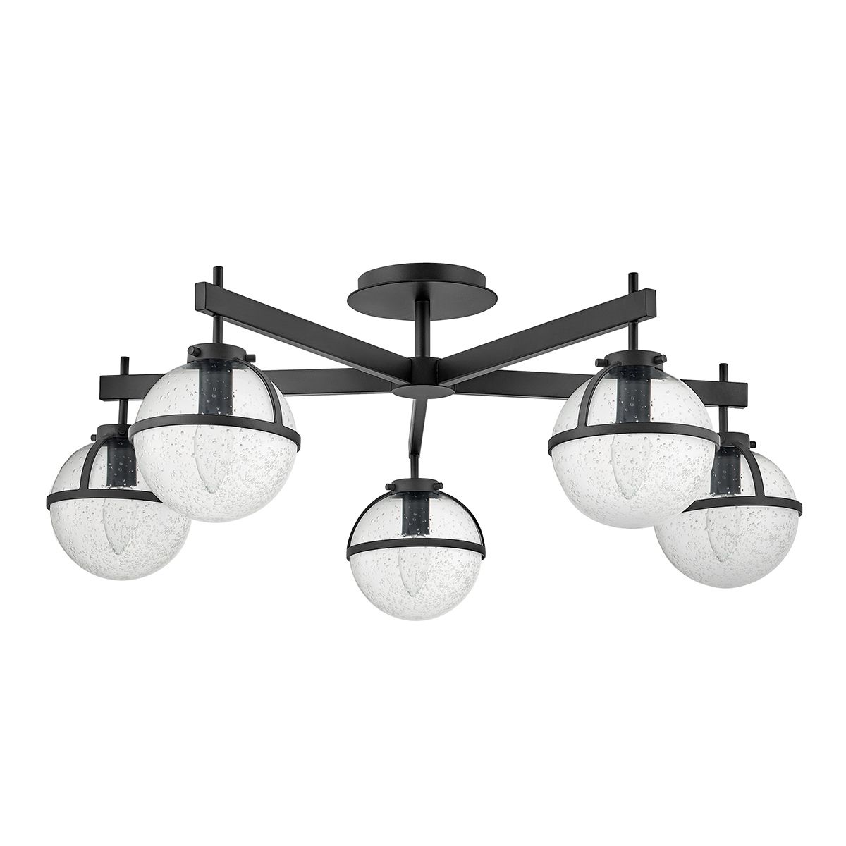 Hinkley Hollis 5 Light Chandelier - Clear - Black