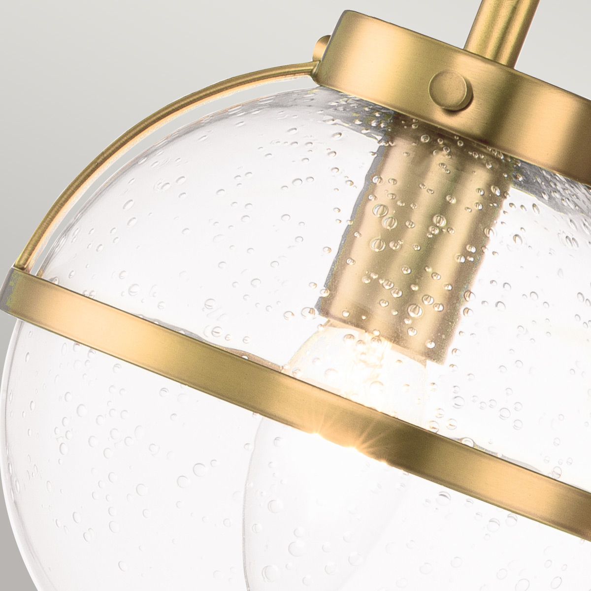 Hinkley Hollis 3 Light Wall Light - Clear - Heritage Brass