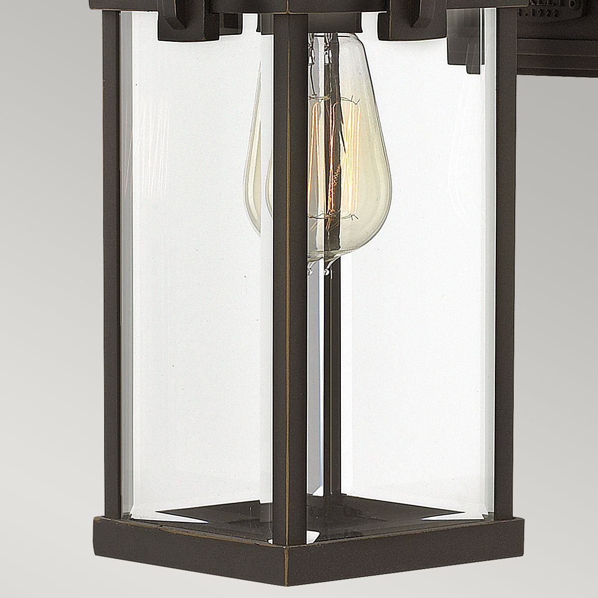 Hinkley Manhattan Single Medium Wall Lantern - Oil Rubbed Bronze