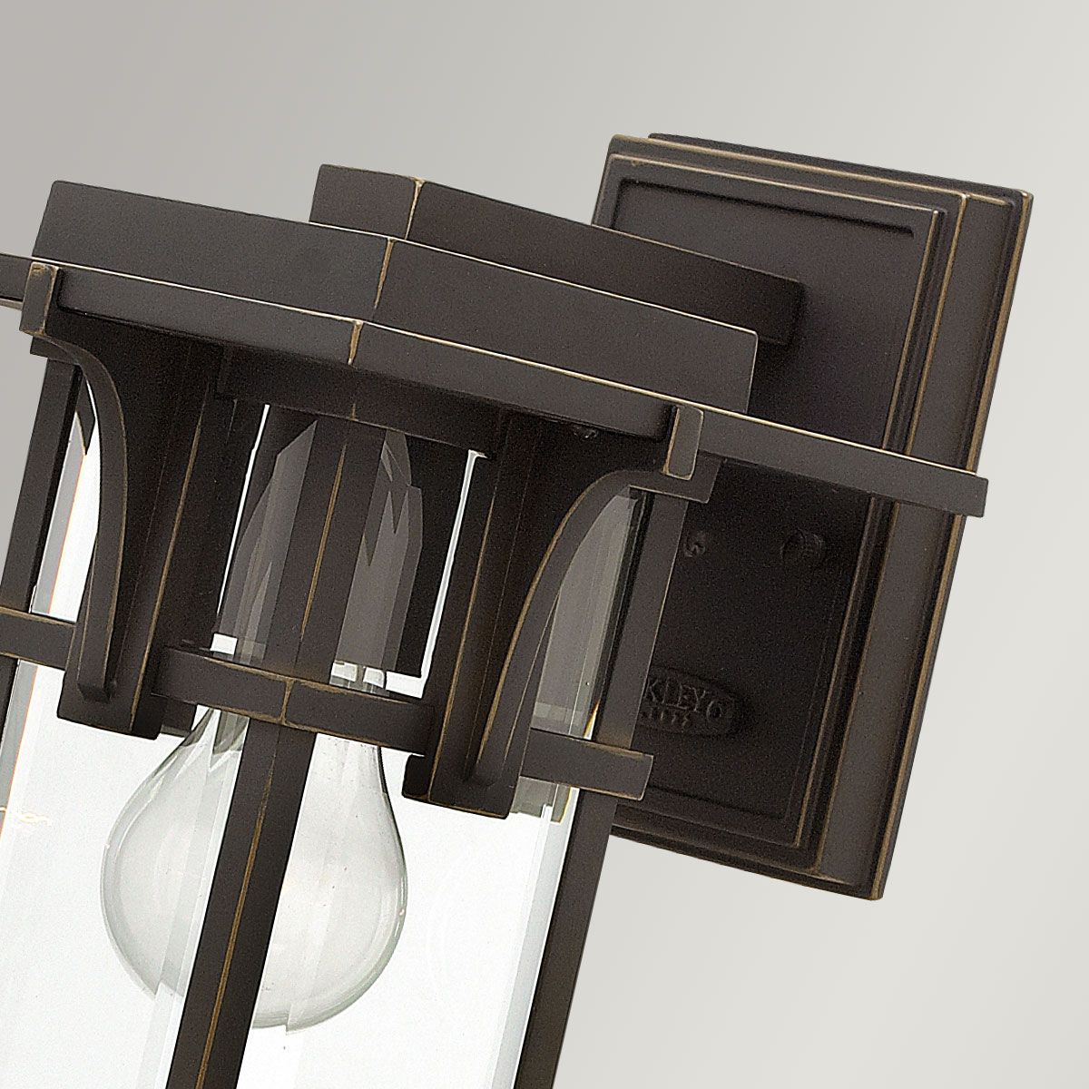 Hinkley Manhattan Single Small Wall Lantern - Oil Rubbed Bronze