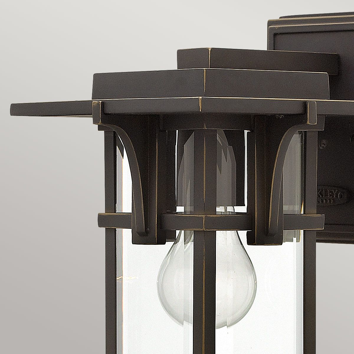 Hinkley Manhattan Single Small Wall Lantern - Oil Rubbed Bronze