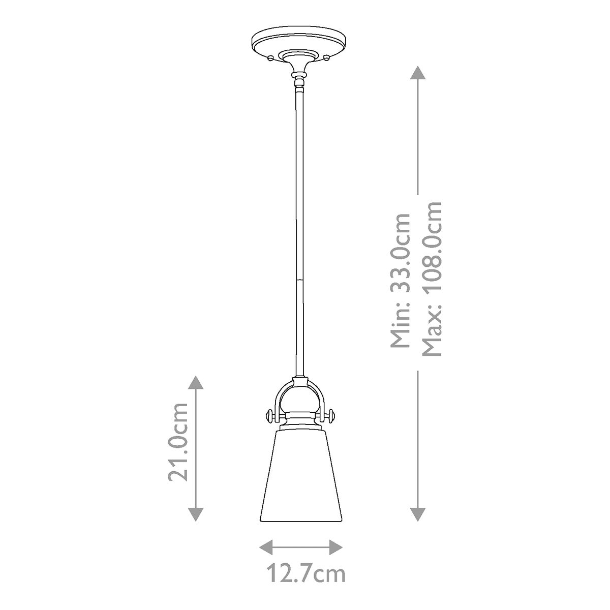 Hinkley Mayflower Single Narrow Mini Pendant - Olde Bronze