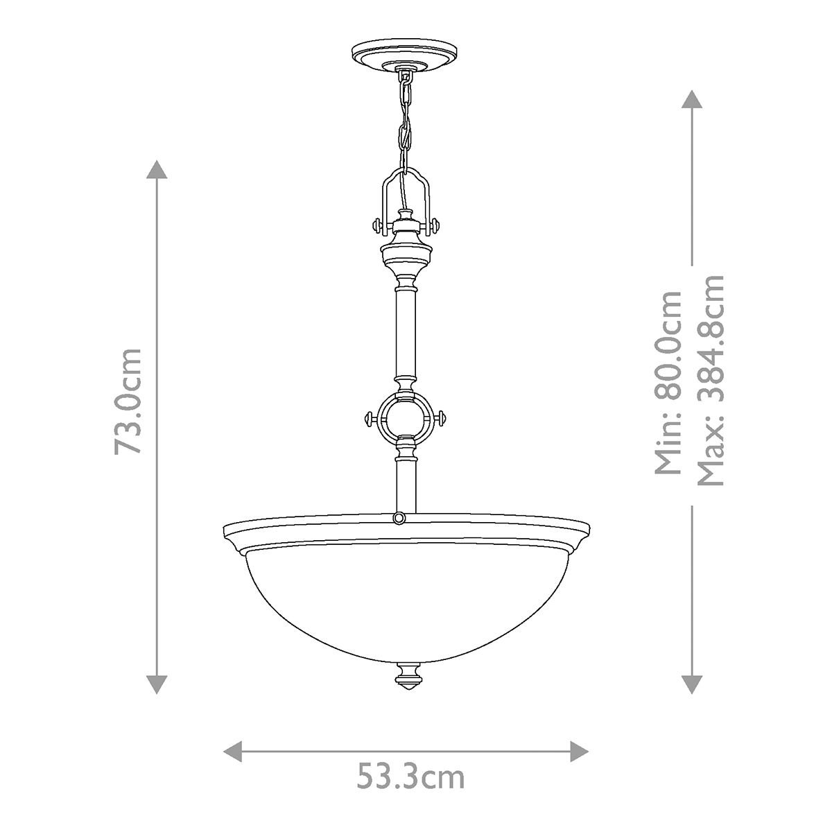 Hinkley Mayflower 3 Light Pendant - Olde Bronze