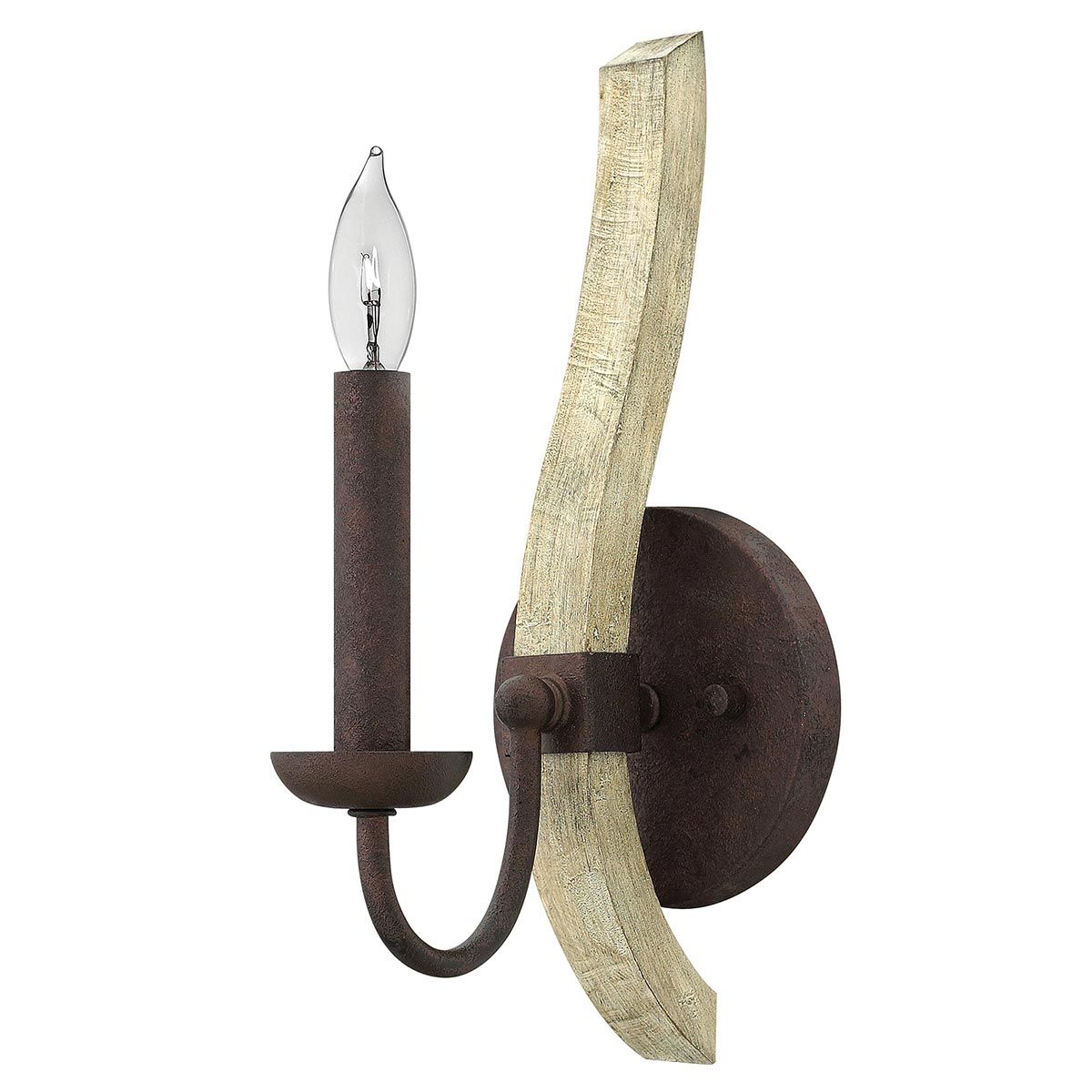 Hinkley Middlefield Single Wall Light - Iron Rust