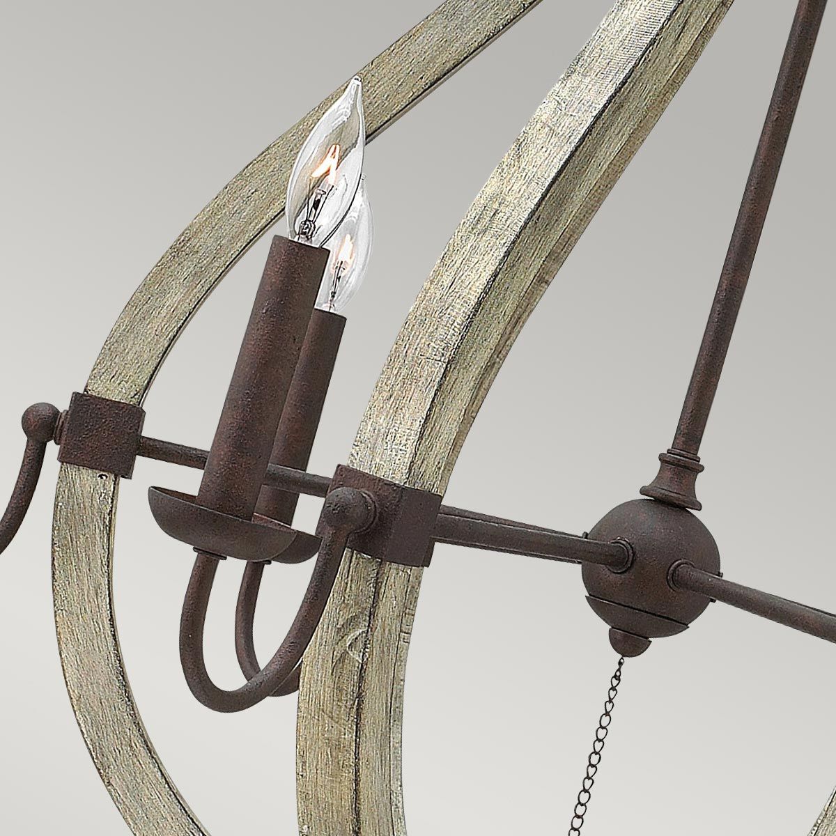 Hinkley Middlefield 6 Light Chandelier - Iron Rust