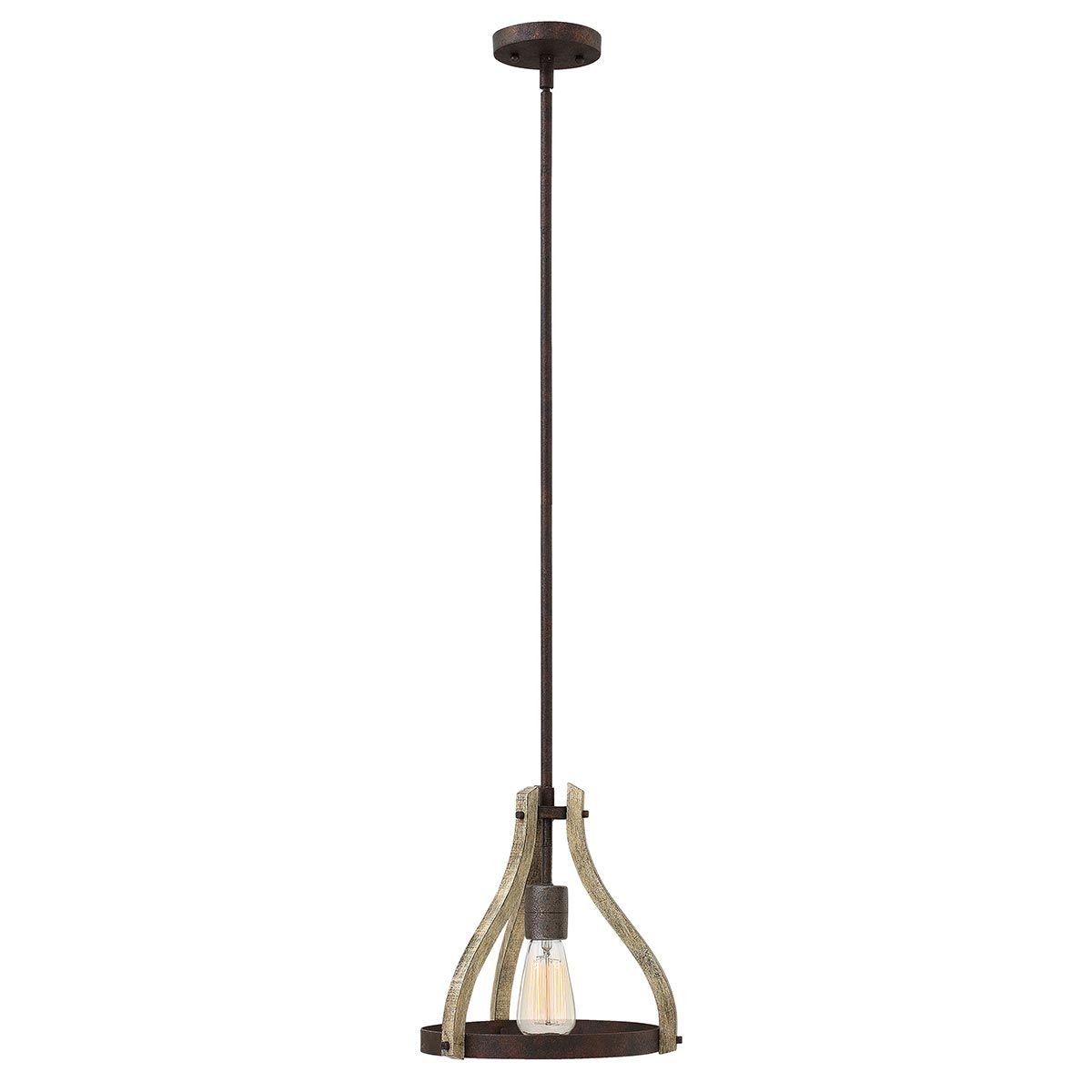 Hinkley Middlefield Single Mini Pendant - Iron Rust