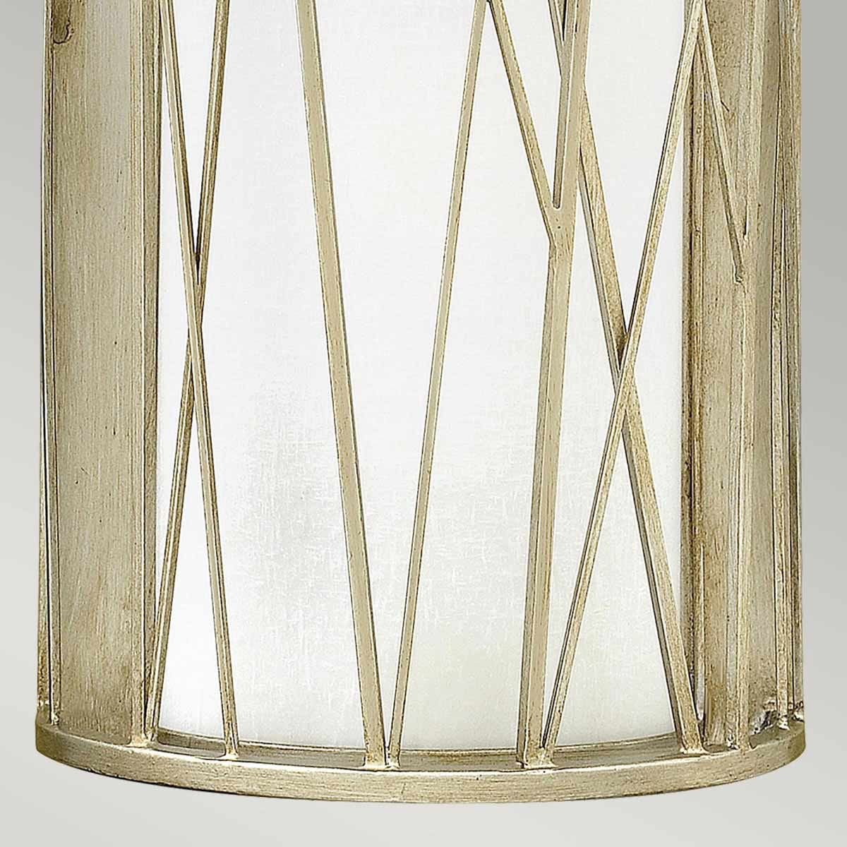 Hinkley Nest Single Wall Light - Silver Leaf