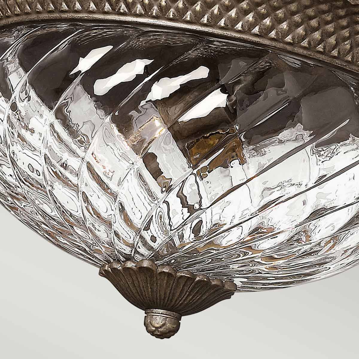 Hinkley Plantation 3 Light Large Flush - Pearl Bronze