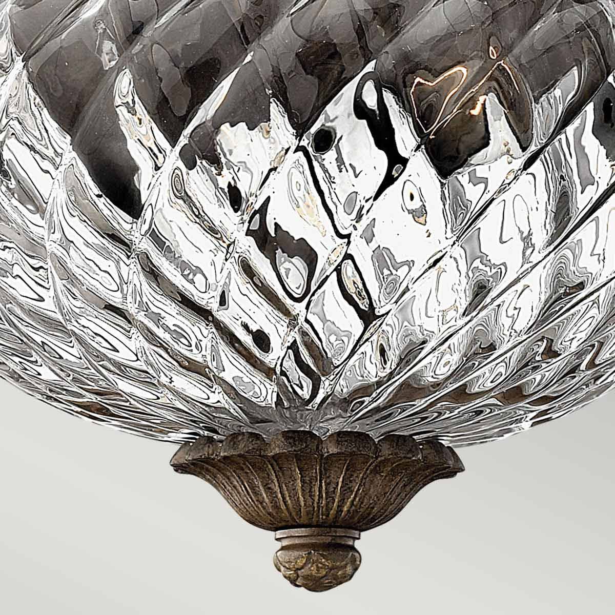 Hinkley Plantation 2 Light Small Flush - Pearl Bronze