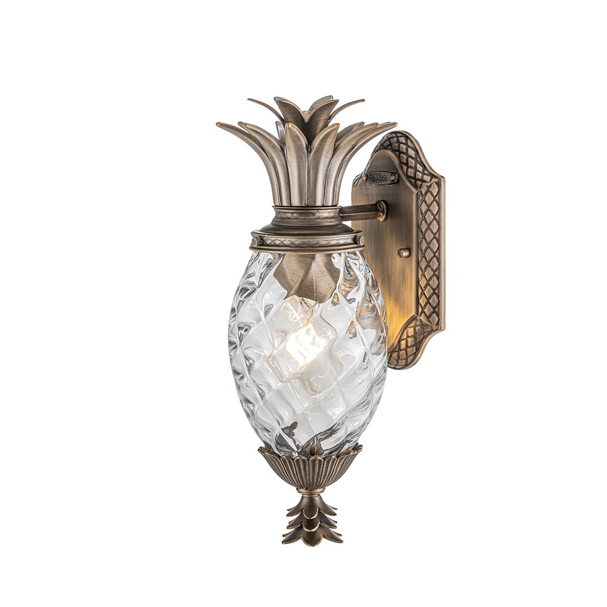 Hinkley Plantation 1 Light Small Wall Lantern - Burnished Bronze