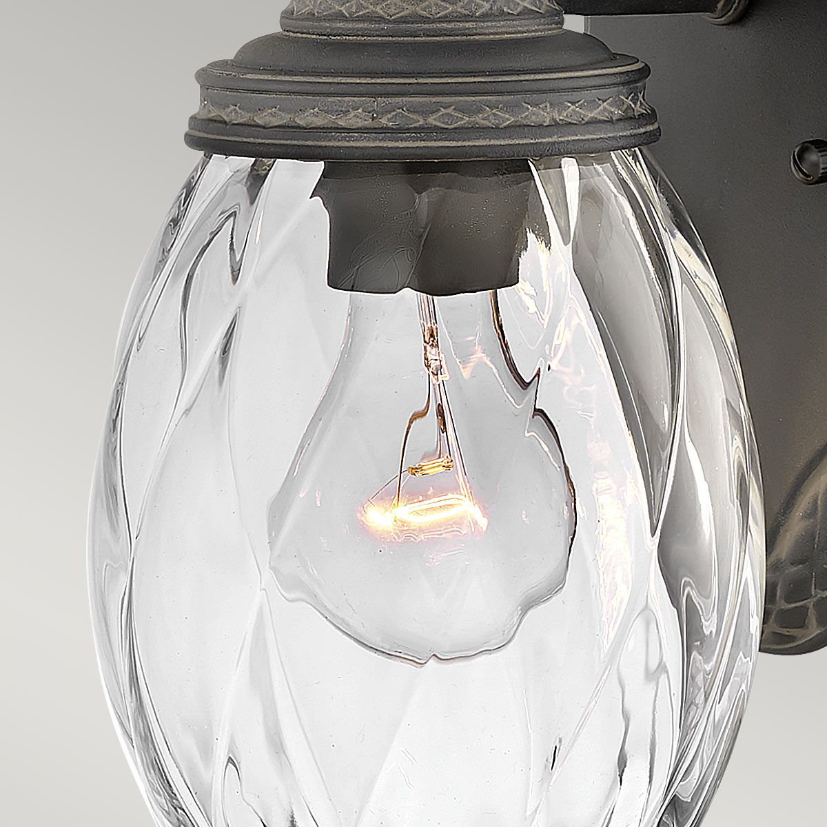 Hinkley Plantation 1 Light Small Wall Lantern - Museum Black