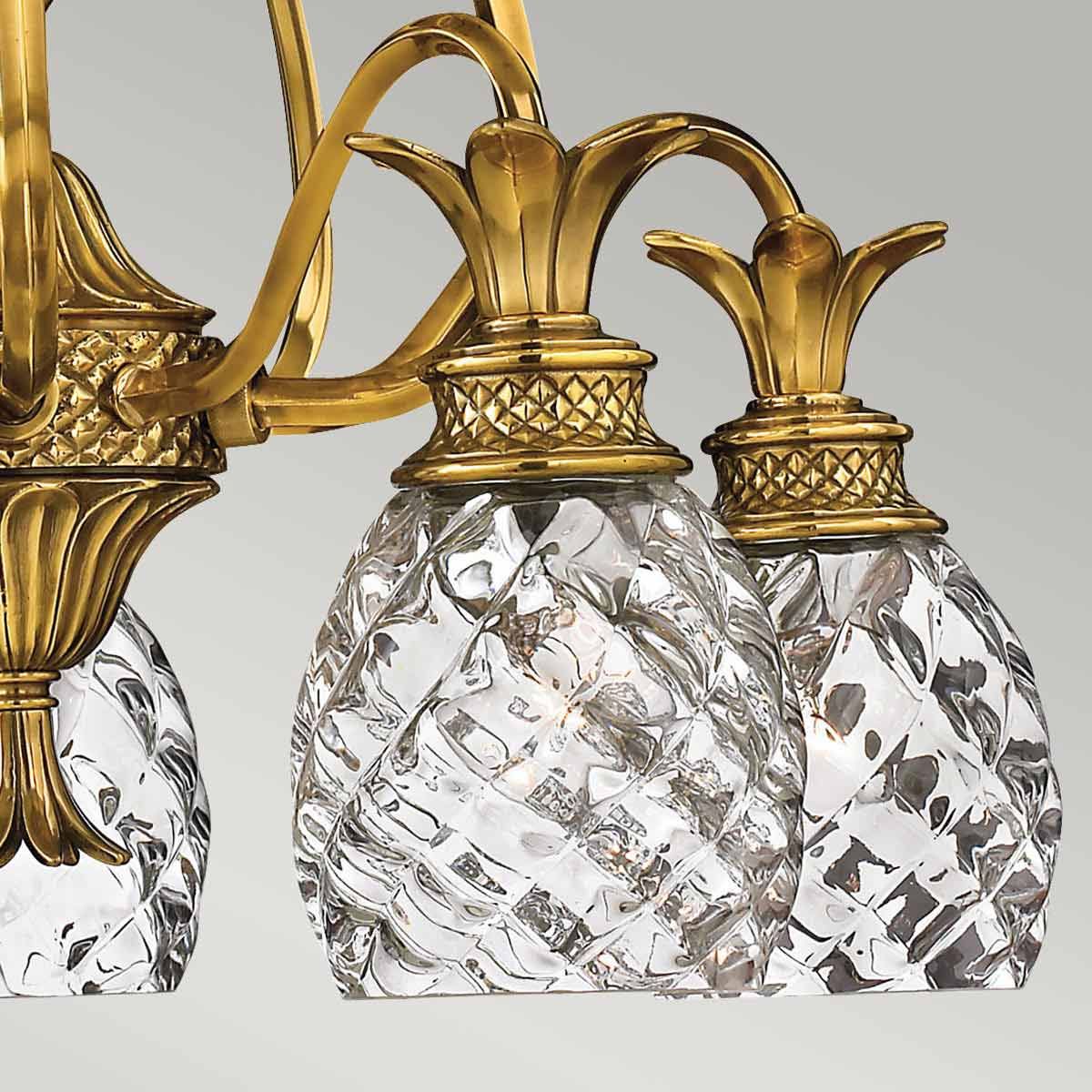 Hinkley Plantation 5 Light Chandelier - Burnished Brass