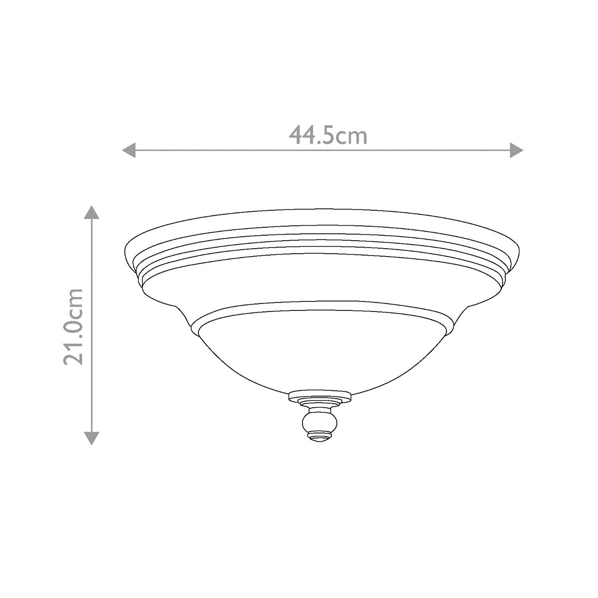 Hinkley Plymouth 3 Light Flush - Olde Bronze